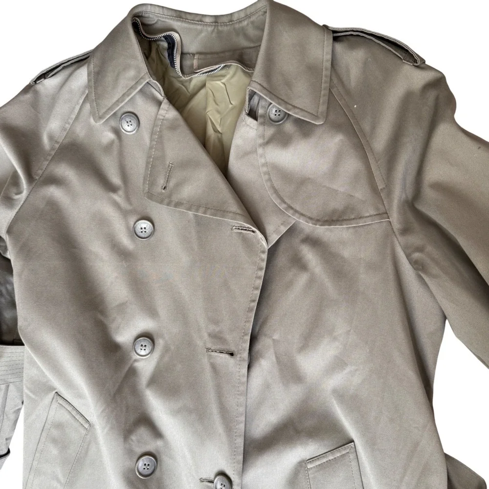 Vintage‎ London Fog green trenchcoat